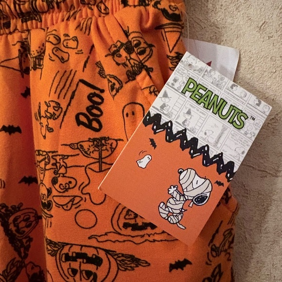 Peanuts Orange HalloweenGraphic Sweatpants - Picture 3 of 4